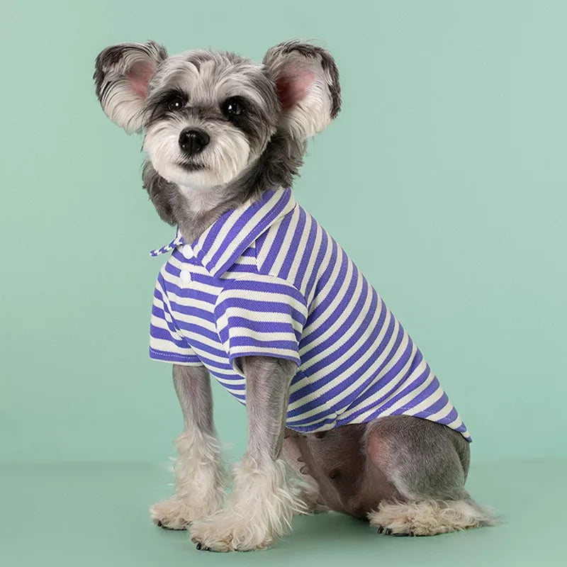 Classic Cotton Polo Shirt for Dogs and Cats
