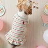 Sweet Strawberry Print Princess Dress for Small Dogs & Cats