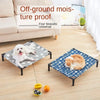Foldable Elevated Pet Bed with Removable Washable Cover