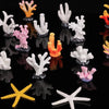 Artificial Coral Reef Aquarium Decoration with Starfish