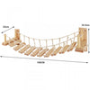 Wall-Mounted Cat Climbing Shelf Set with Hammock and Scratching Posts
