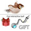 Rechargeable Chirping Bird Cat Toy with Catnip