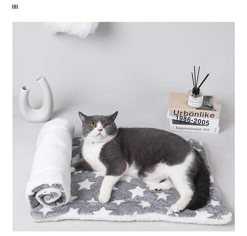 Tapis de Sommeil pour Animaux en Flanelle