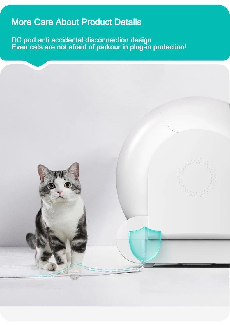 Intelligente, automatische Katzentoilette mit Selbstreinigung