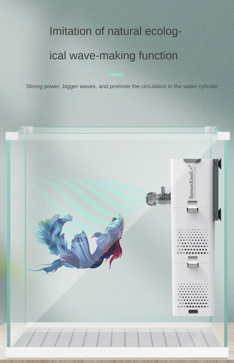 Filtre Submersible Compact pour Aquarium