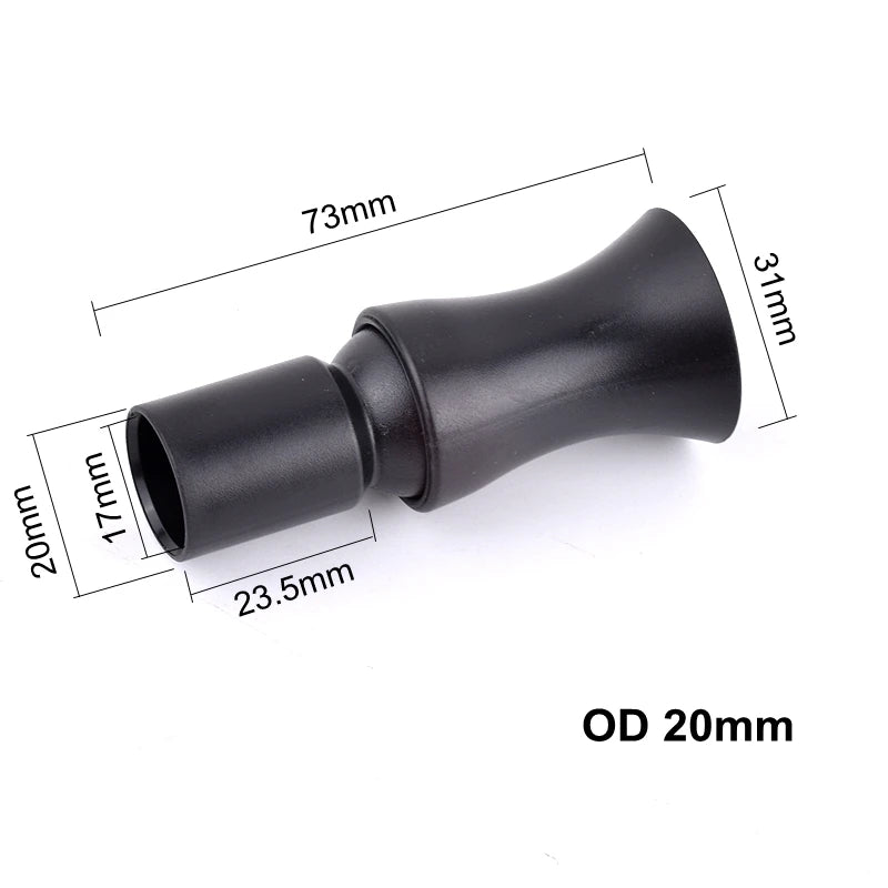 Schwarzer, verstellbarer Aquarium-Wasserauslassstrahl mit 73 mm Länge und 20 mm Außendurchmesser