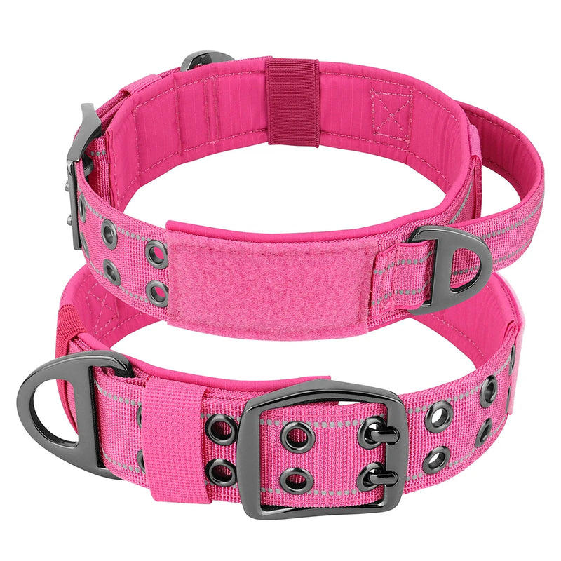 Taktisches Nylon-Hundehalsband mit Griff