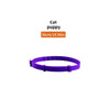 Collar morado para mascotas, para gatos y cachorros, mide 38 cm.