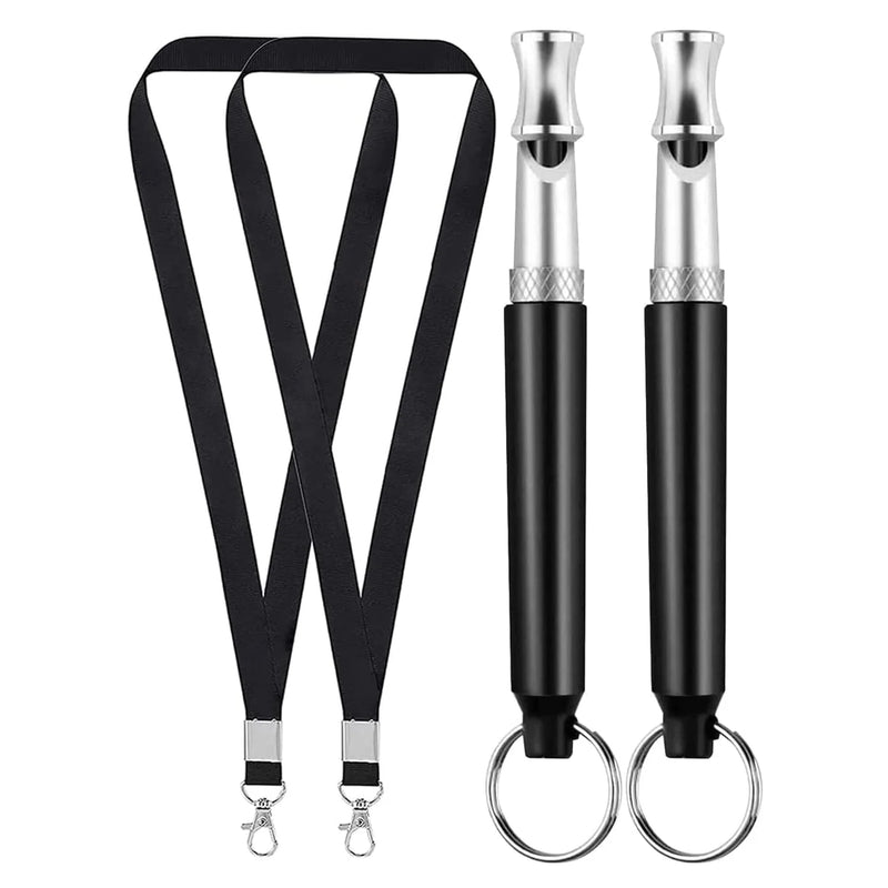 صفّارتان للكلاب بالموجات فوق الصوتية للاستخدام في التدريب ومكافحة النباح