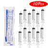 10ml Plastic Syringe for Liquid Measurement & Dispensing (Pack of 10)