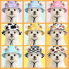 Adjustable Pet Bucket Hat with Ear Openings for Sun Protection