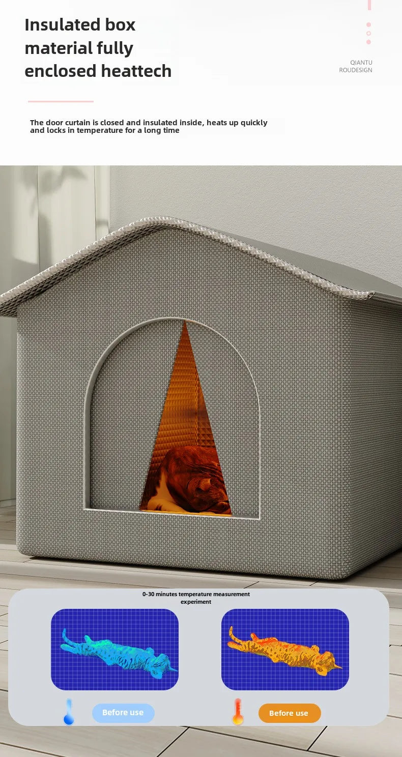 Waterproof Outdoor Pet Cave Bed for Small Dogs and Cats