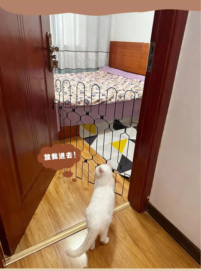 Adjustable Retractable Pet Safety Gate for Doorways and Stairs