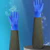 Extended Waterproof Rubber Gloves for Dishwashing, Car Washing & Labor Tasks