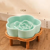 Ceramic Slow Feeder Bowl for Cats and Small Dogs