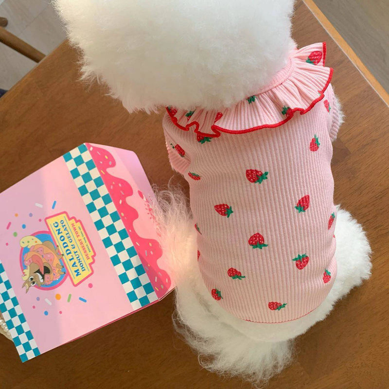 Chaleco de Fresa para Perros Pequeños