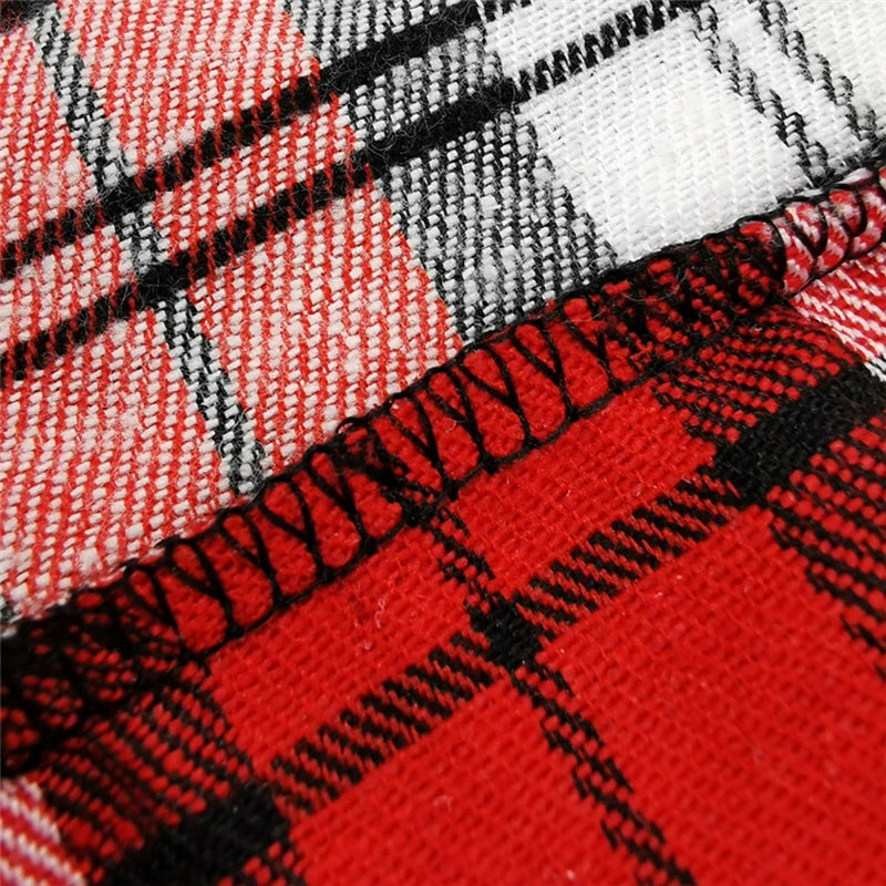 British Plaid Dog Vest for Small Pets