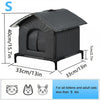 Outdoor Cat House with Heated Insulation and Raised Waterproof Base