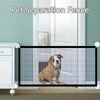 Foldable Mesh Pet Gate with Hooks for Doorways and Stairs