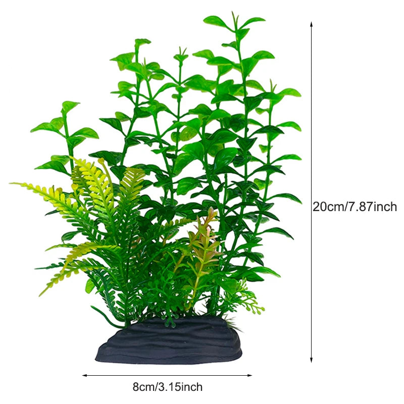 Realistic Artificial Aquarium Plants for Fish Tank Décor