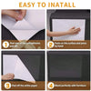 Instructions pour installer un autocollant protecteur anti-rayures amovible sur une surface.