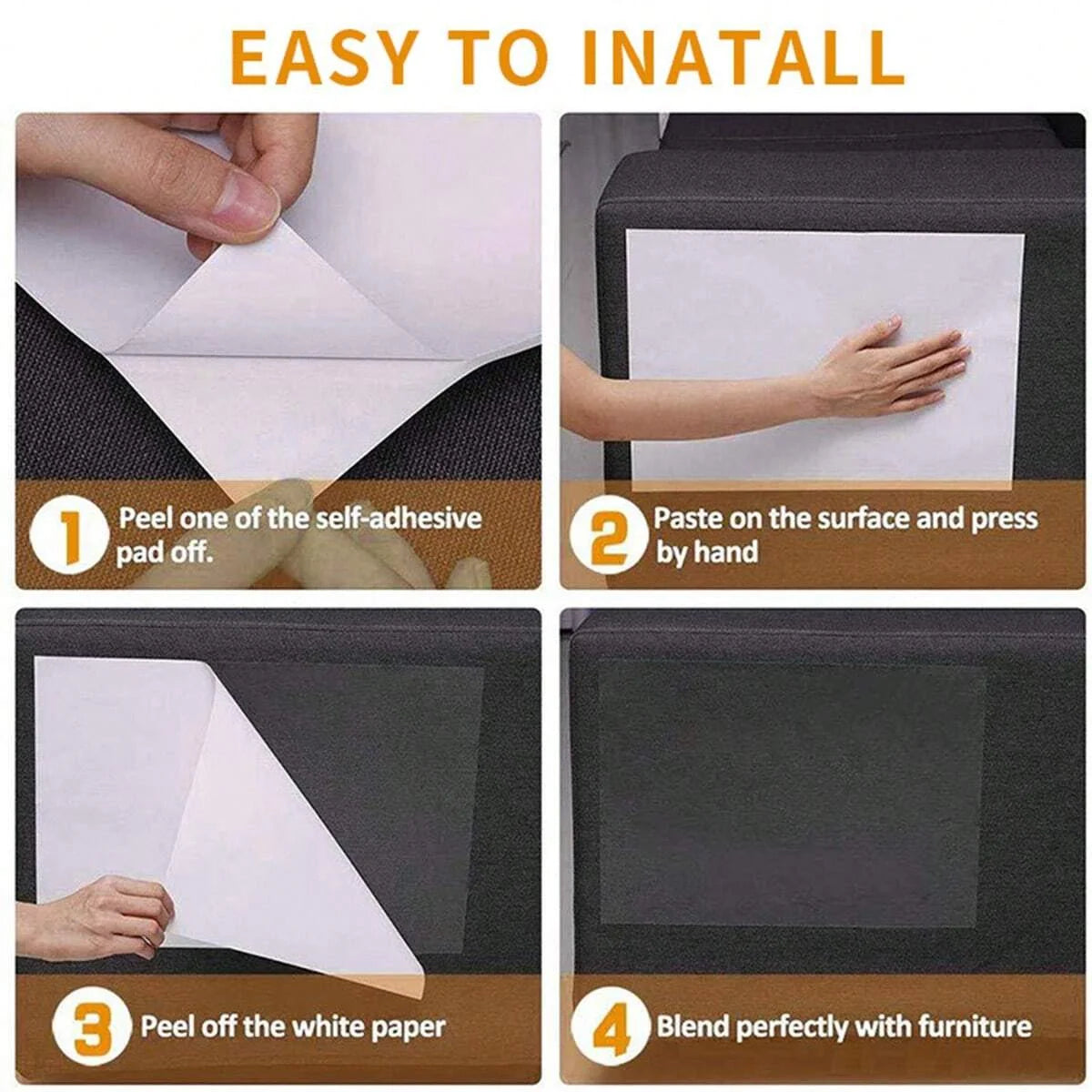Instructions pour installer un autocollant protecteur anti-rayures amovible sur une surface.