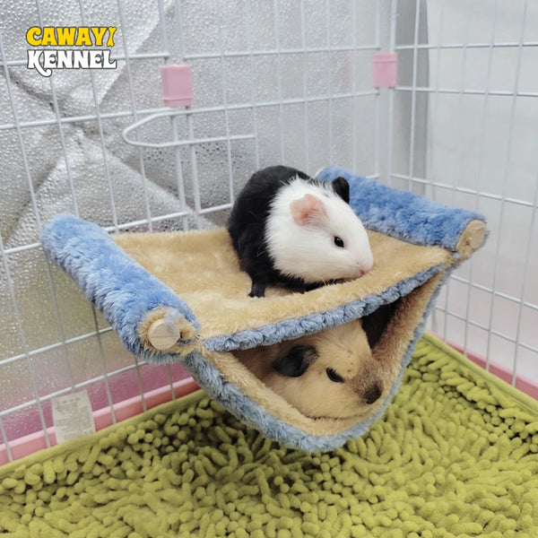 Pet Hammock for Small Animals - Double Thick Plush Bed