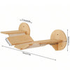 Wall-Mounted Cat Climbing Shelf Set with Hammock and Scratching Posts