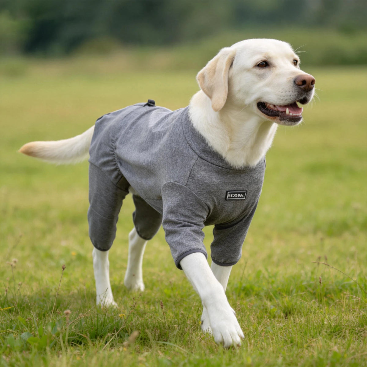 Cozy High-Collar Dog Pajamas – Four-Legged Sleepwear for Large Breeds