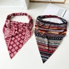 Boho Floral Print Cotton Triangle Hair Bandanas