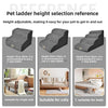Detachable Washable Pet Stairs for Bed & Sofa