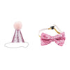 Pet Birthday Celebration Set with Hat Bandana and Bow Tie