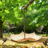 Umbrella-Shaped Hanging Bird Feeder with Leak-Resistant Design
