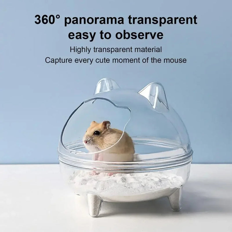Bac à sable transparent pour hamster