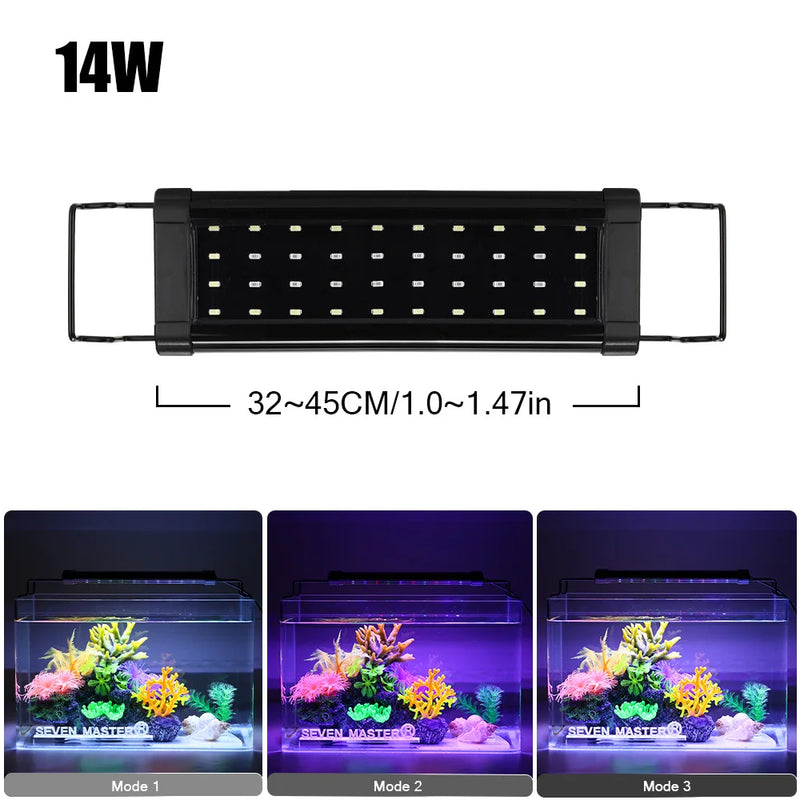 Lampe LED Réglable pour Aquarium et Croissance des Plantes