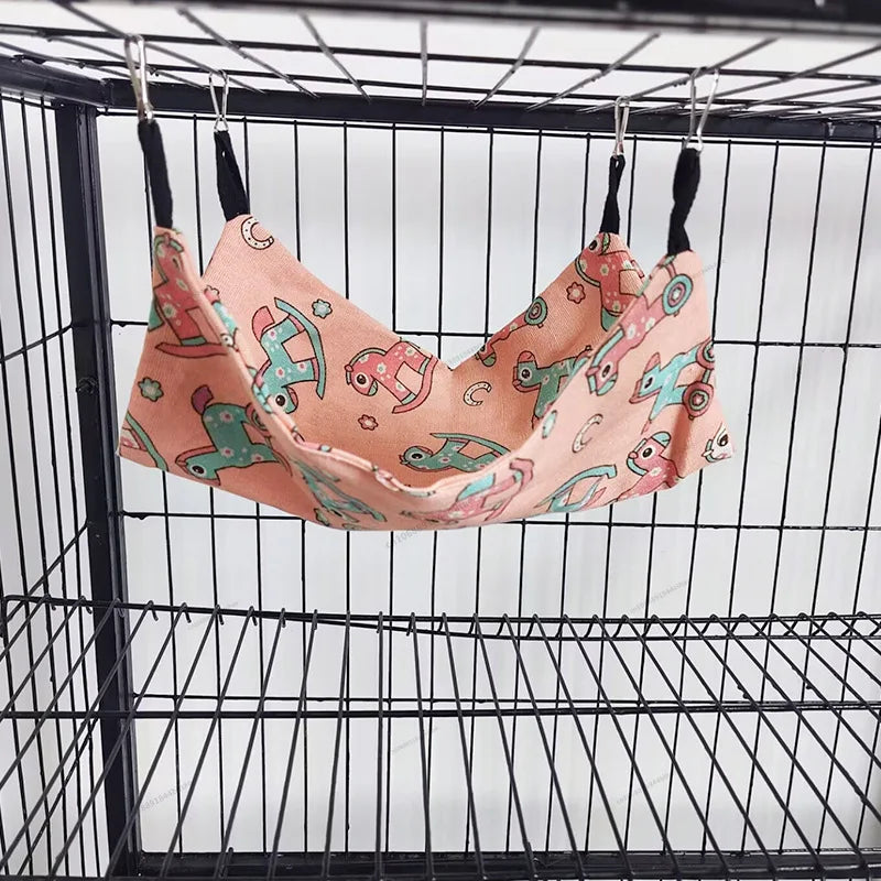 أرجوحة هامستر مخمل دافئ بطبقة مزدوجة