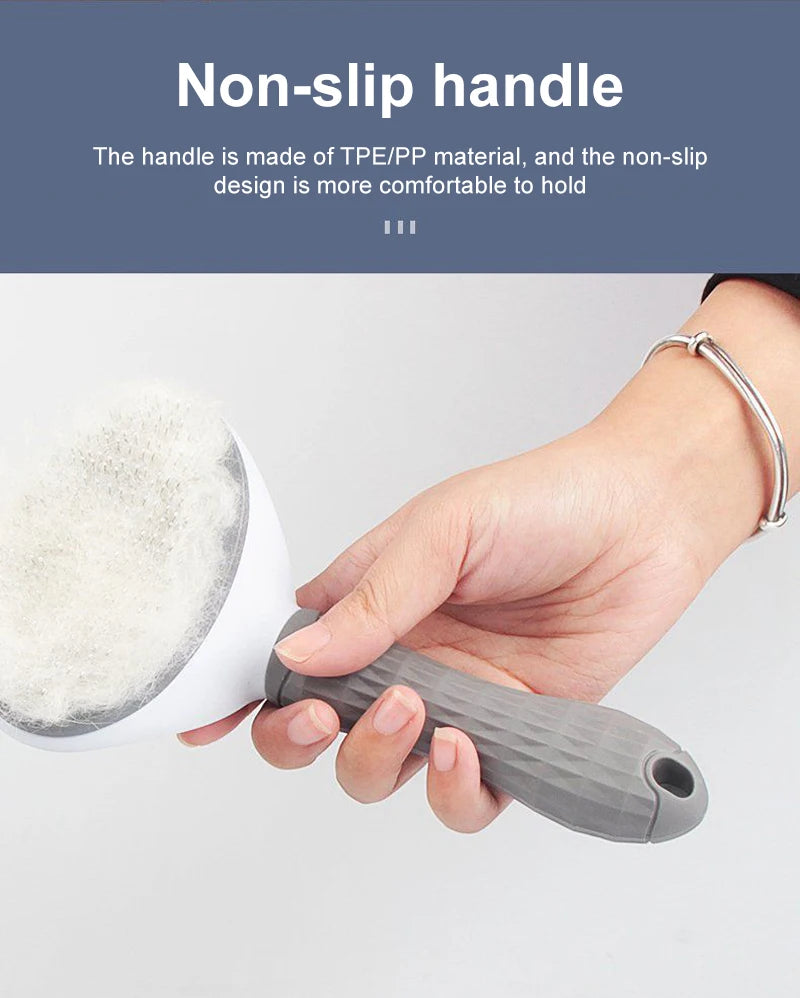 Self-Cleaning Pet Grooming Brush