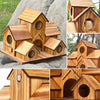 Handcrafted Wooden Bird House with Waterproof Finish