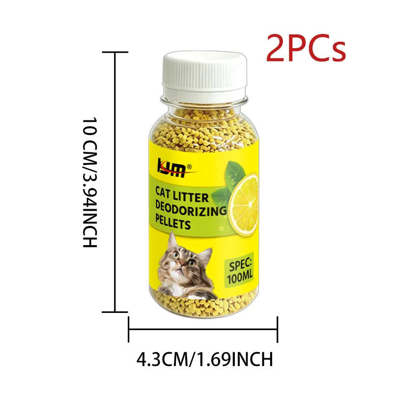 Lemon Scent Cat Litter Deodorizing Pellets for Odor Control