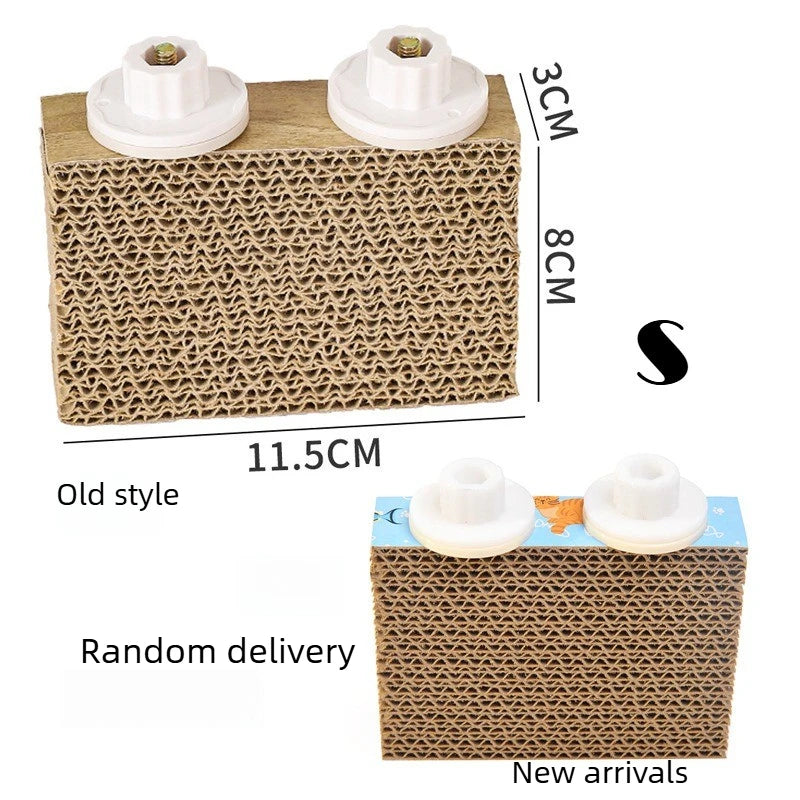 Comparaison entre les jouets à mâcher pour perches de perroquets, anciens et nouveaux arrivages.