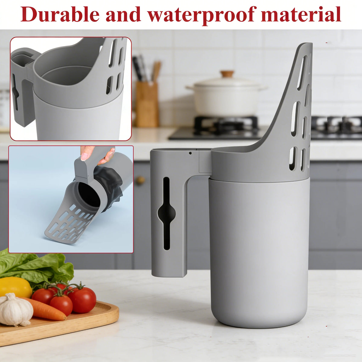 2-in-1 Cat Litter Scoop with Storage