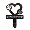 Wooden Pet Memorial Garden Stake with Paw Print