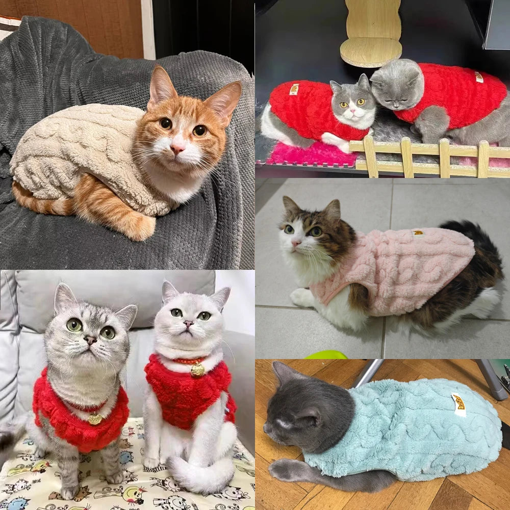 Cozy Fleece Dog Sweater for Small & Medium Breeds