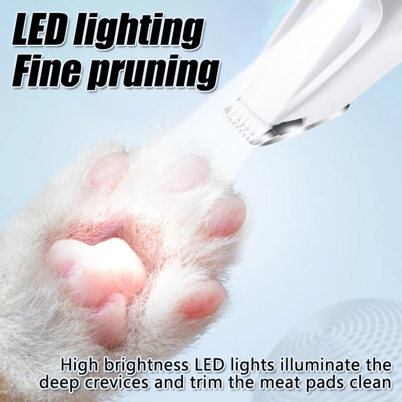 Cordless LED Pet Grooming Clipper with LCD Display