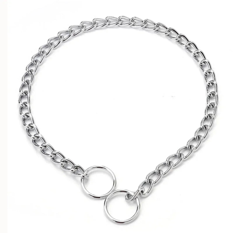 Halsband aus Edelstahl mit Rutschkette