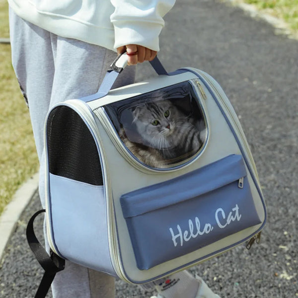 Windproof Cat Carrier Backpack with Cushion