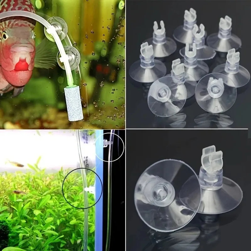 Supports à ventouse pour tuyaux d'aquarium
