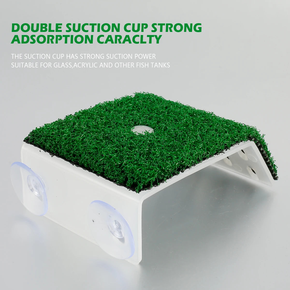 Turtle Basking Platform with Simulation Lawn Ramp