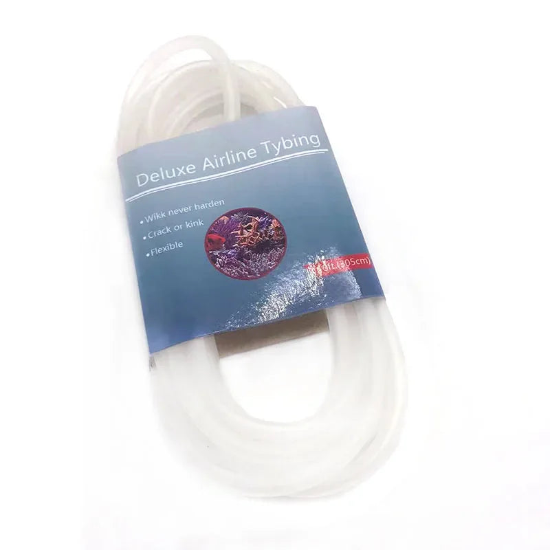 Rouleau de tuyau blanc de luxe pour pompes et pierres d'air d'aquarium.