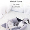 Cat Head-Shaped Cozy Cave Bed for Small to Medium Pets